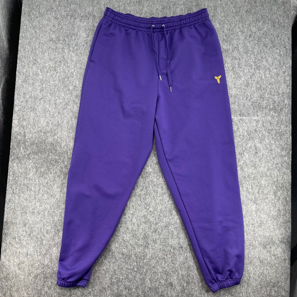 Kobe Bryant Sweatpants Mens Large Therma-FIT Basketball Joggers Purple Nike